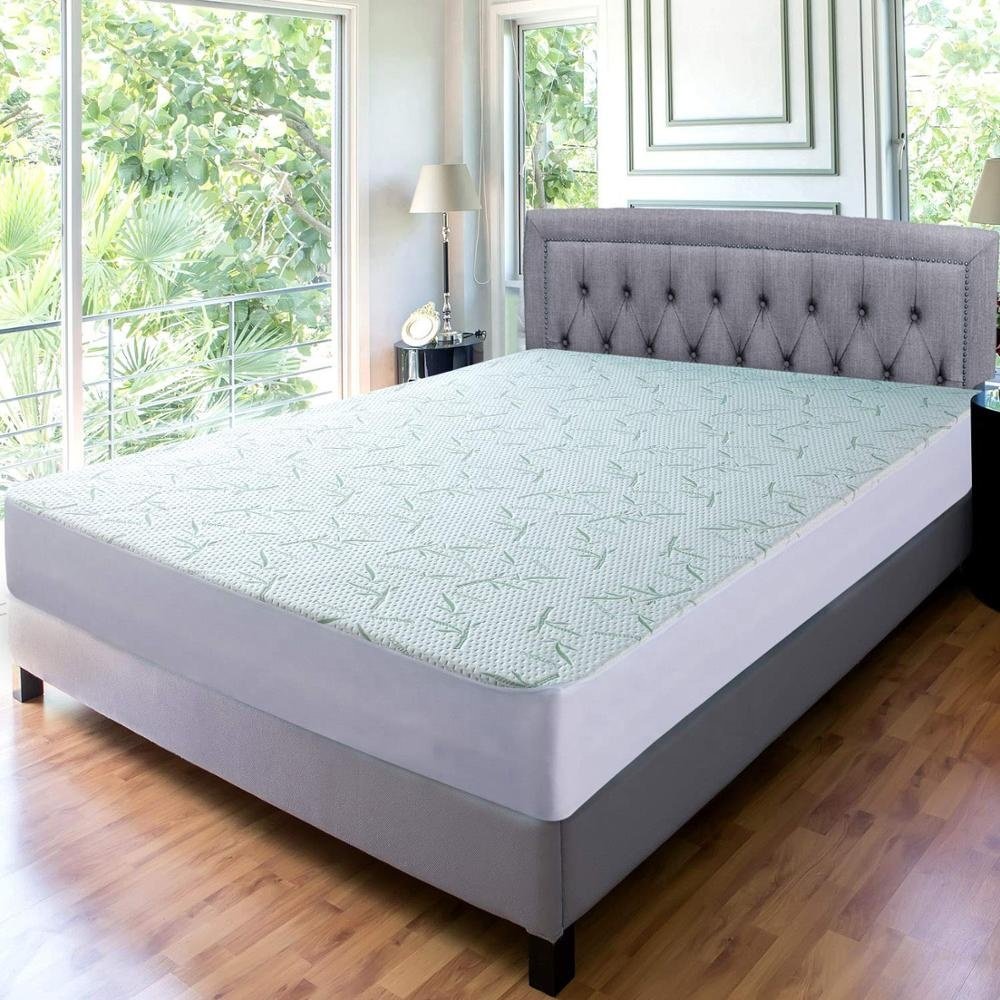 100% Waterproof Hypoallergenic Smooth Bed Sheet Bamboo Waterproof Mattress Protector