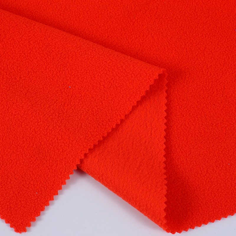 Hot sale 100%polyester two side brushed one side anti pilling casual micro recycled fleece polar fleece fabric for overcoat