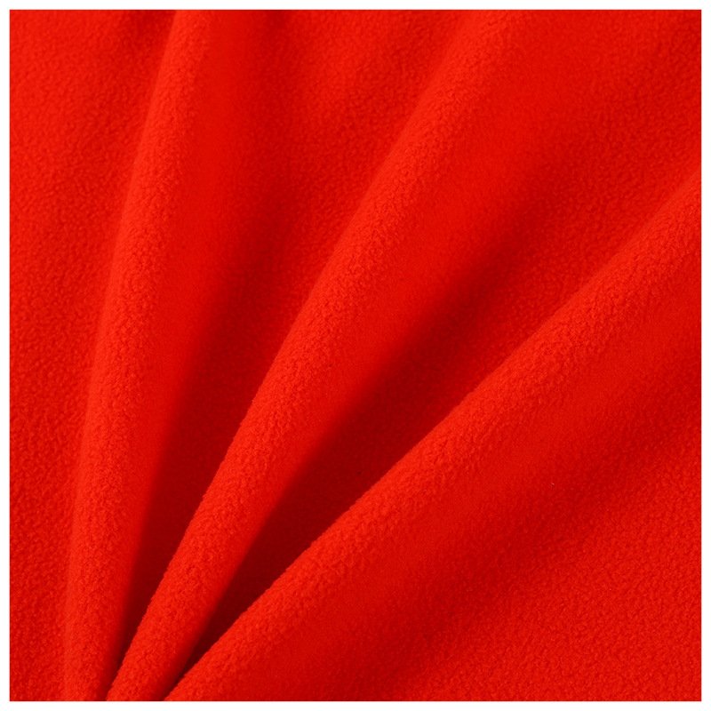 Hot sale 100%polyester two side brushed one side anti pilling casual micro recycled fleece polar fleece fabric for overcoat