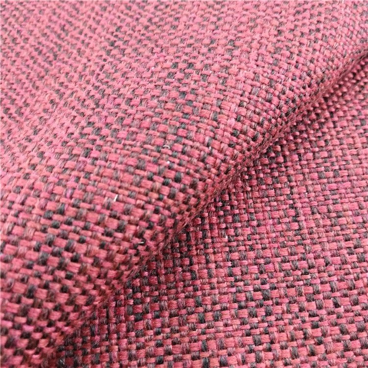 Faux Linen Fabric Sofa Fabric Polyester Cheap Black Out Curtain Fabric