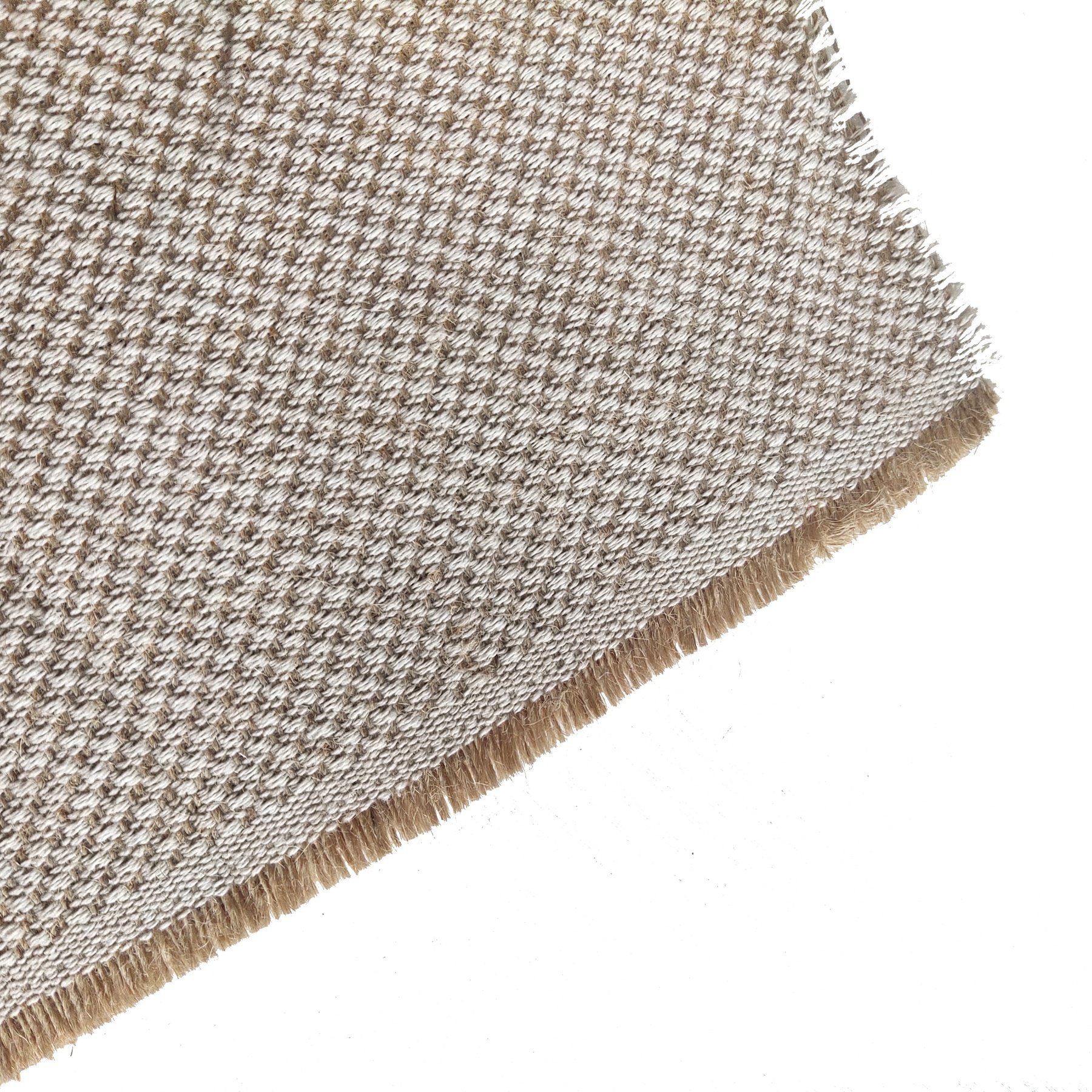 Jacquard Weave Jute Cotton Blend Fabric hessian fabric for Furniture Sofa Curtain