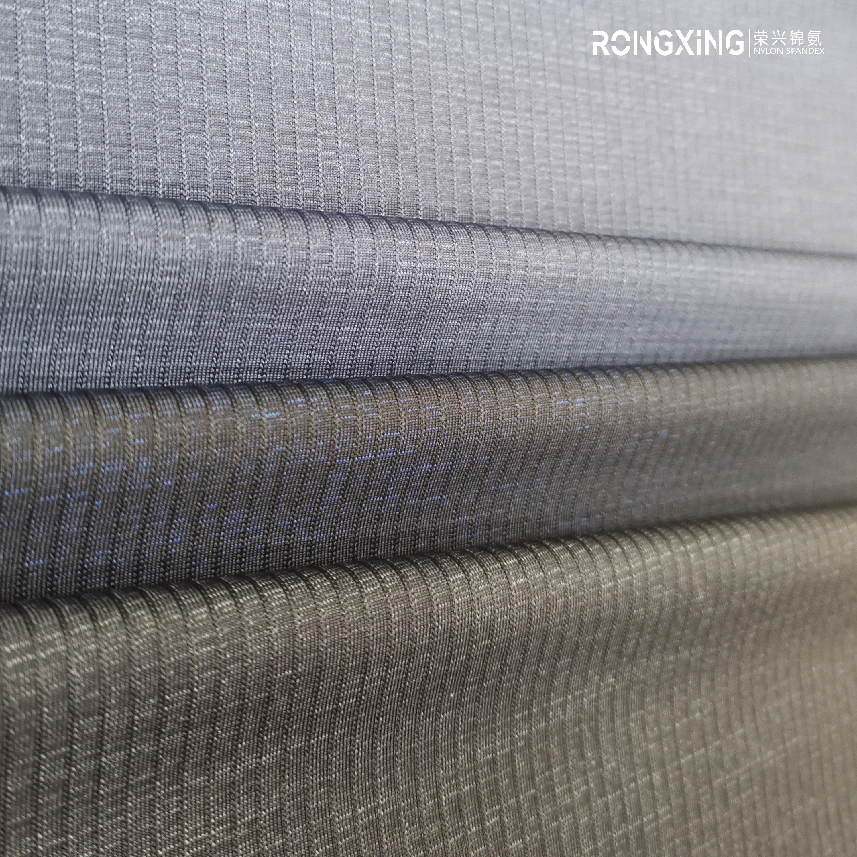 sample knit Polyester nylon spandex fabric breath cool feel recycling polo fabric sportswear stretch fabric material