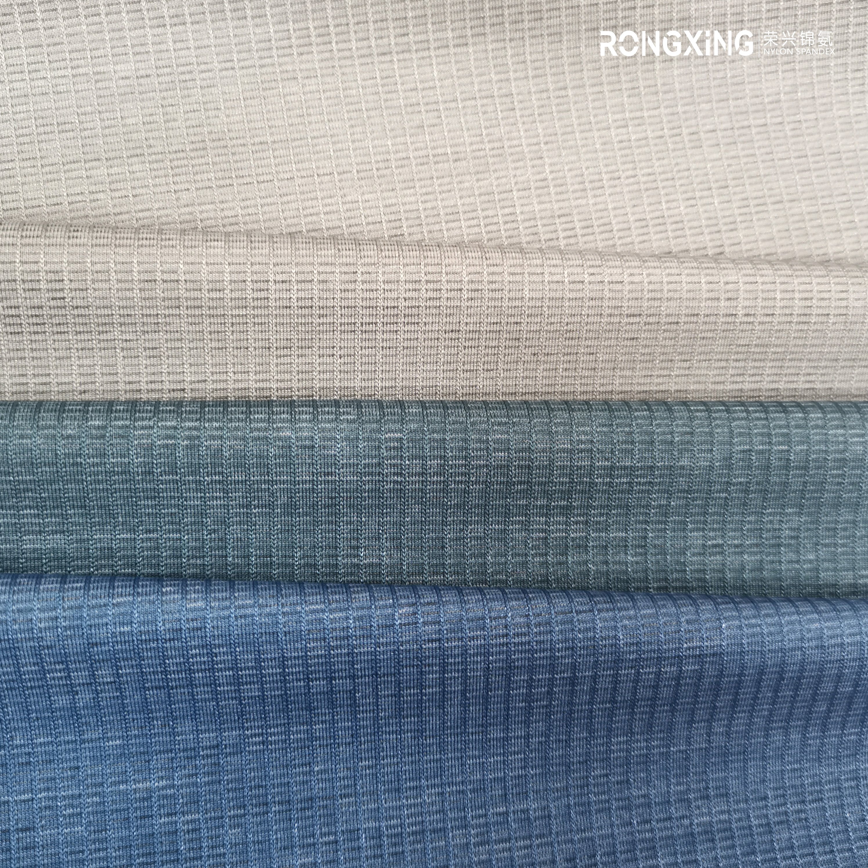 sample knit Polyester nylon spandex fabric breath cool feel recycling polo fabric sportswear stretch fabric material
