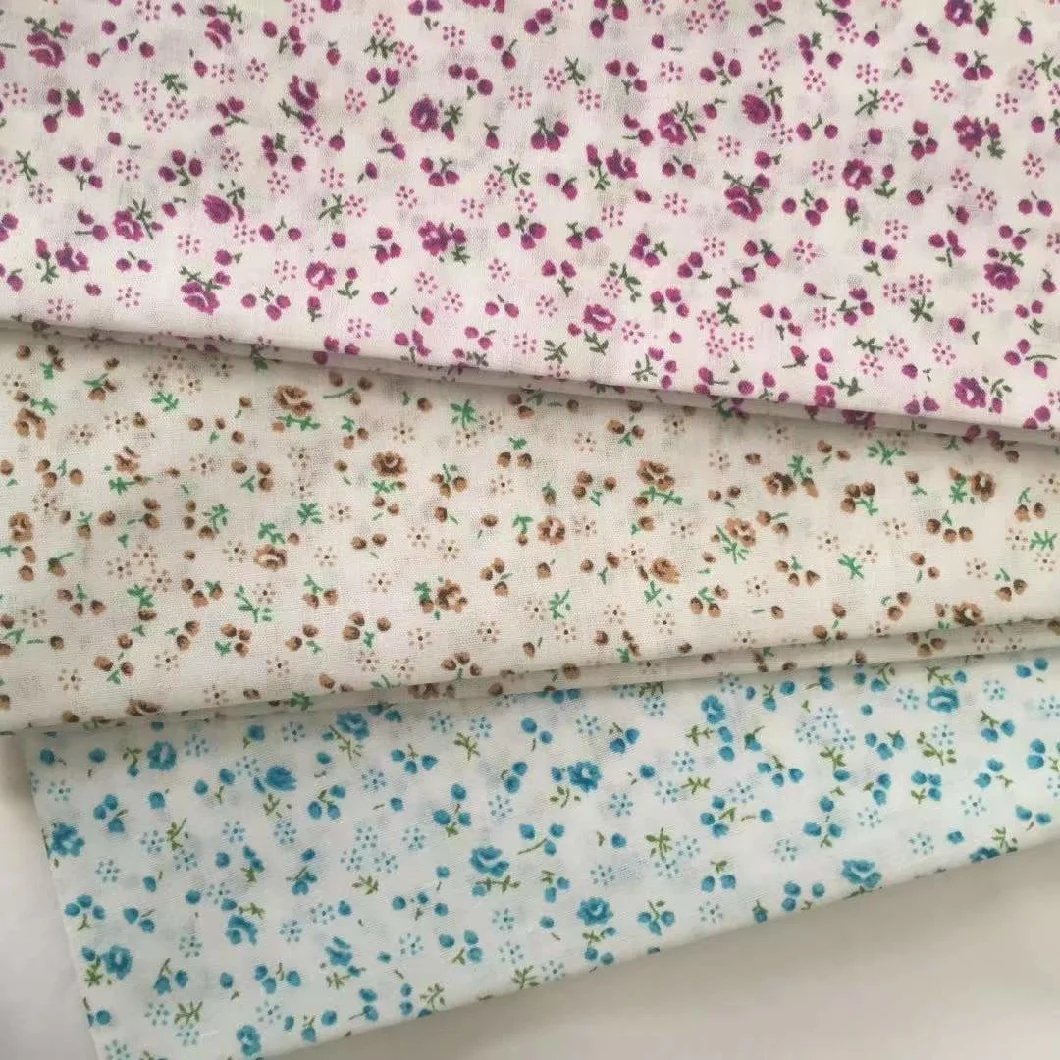 China manufacturer comfortable 65% polyester 35%cotton woven printed 133x72 fabric roll