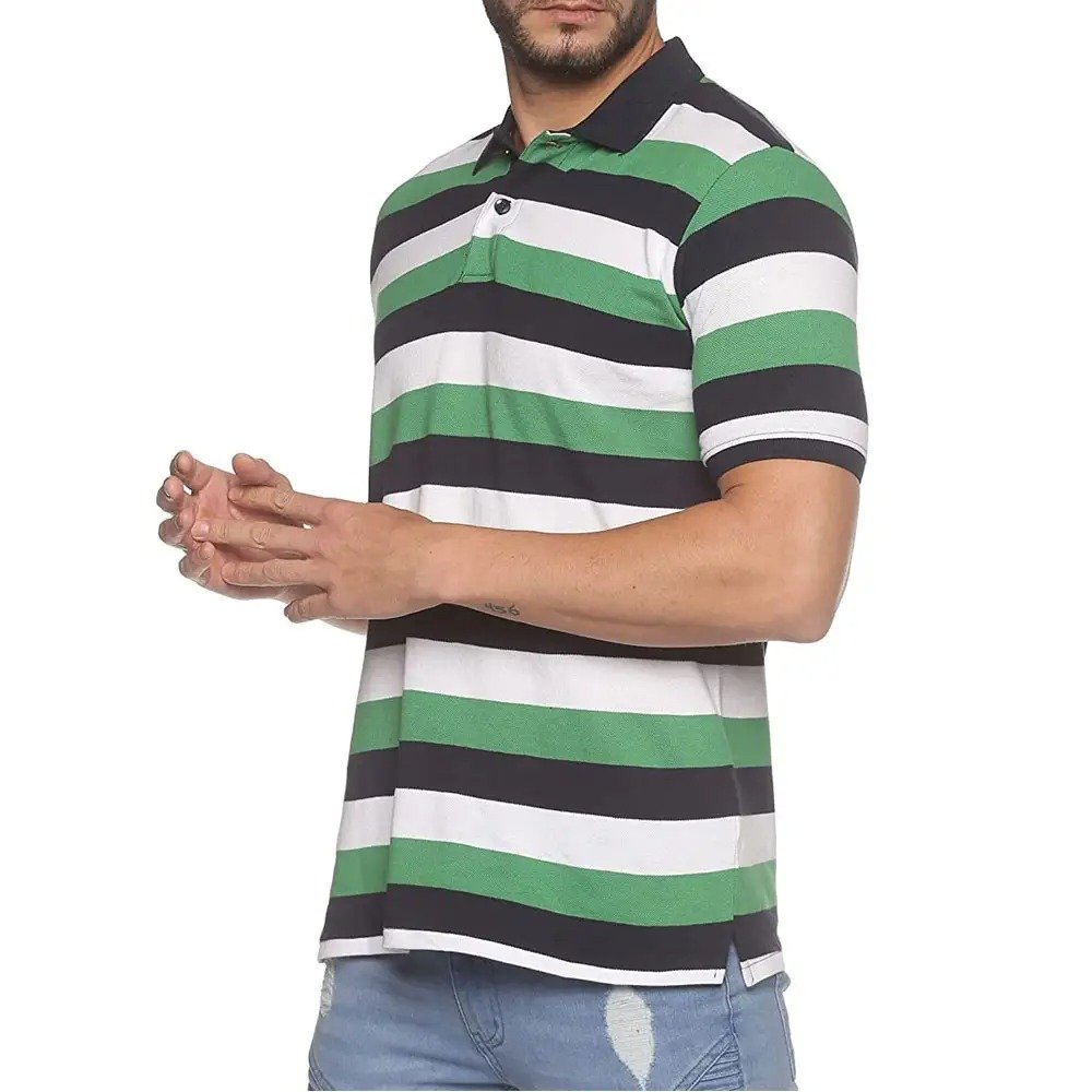 Latest Fashion Cotton Polyester Polo Shirt Men Stand Collar High Quality Short Sleeve Men Polo Shirt with customize logo