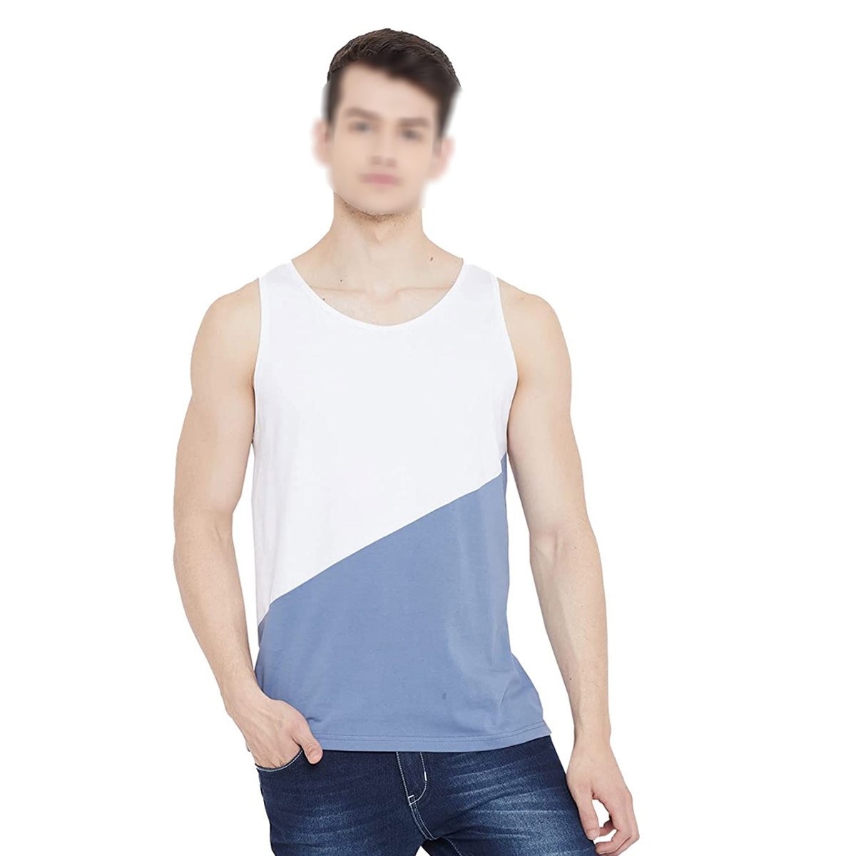 Cheap Price Custom Logo Muscle Fit Plain Men Tank Tops Sleeveless Fitness Workout 100% Cotton Tank Top For Men