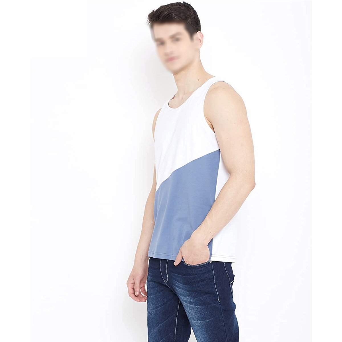 Cheap Price Custom Logo Muscle Fit Plain Men Tank Tops Sleeveless Fitness Workout 100% Cotton Tank Top For Men