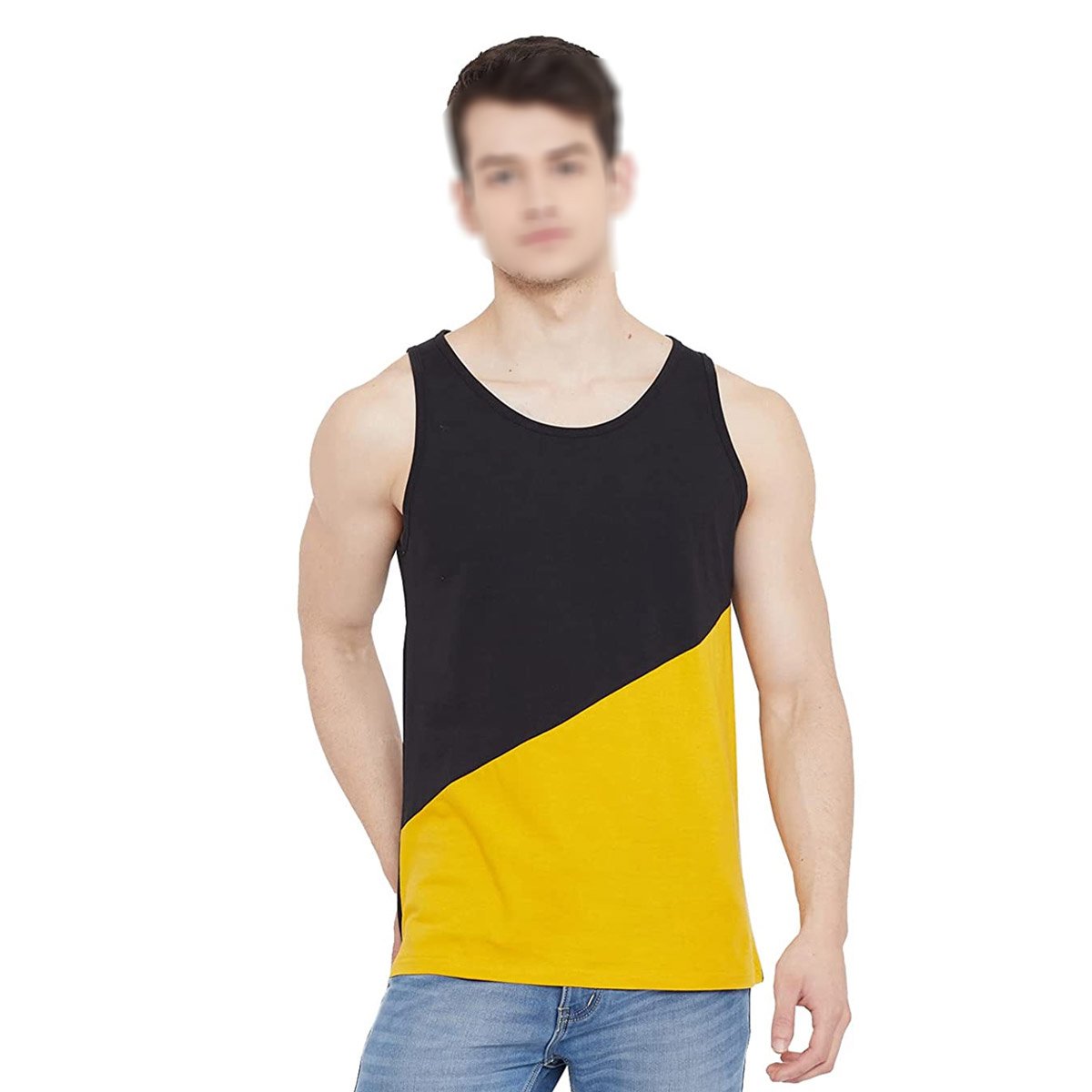 Cheap Price Custom Logo Muscle Fit Plain Men Tank Tops Sleeveless Fitness Workout 100% Cotton Tank Top For Men