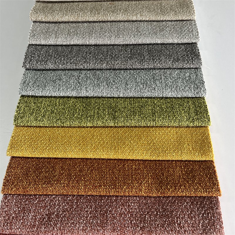 new fashion linen look woven curtain fabric durable pet friendly sofa furniture fabric