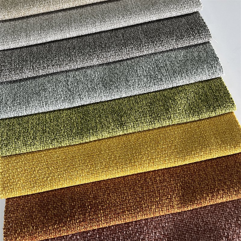 new fashion linen look woven curtain fabric durable pet friendly sofa furniture fabric