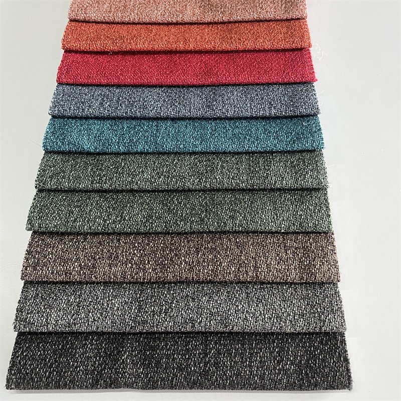 new fashion linen look woven curtain fabric durable pet friendly sofa furniture fabric