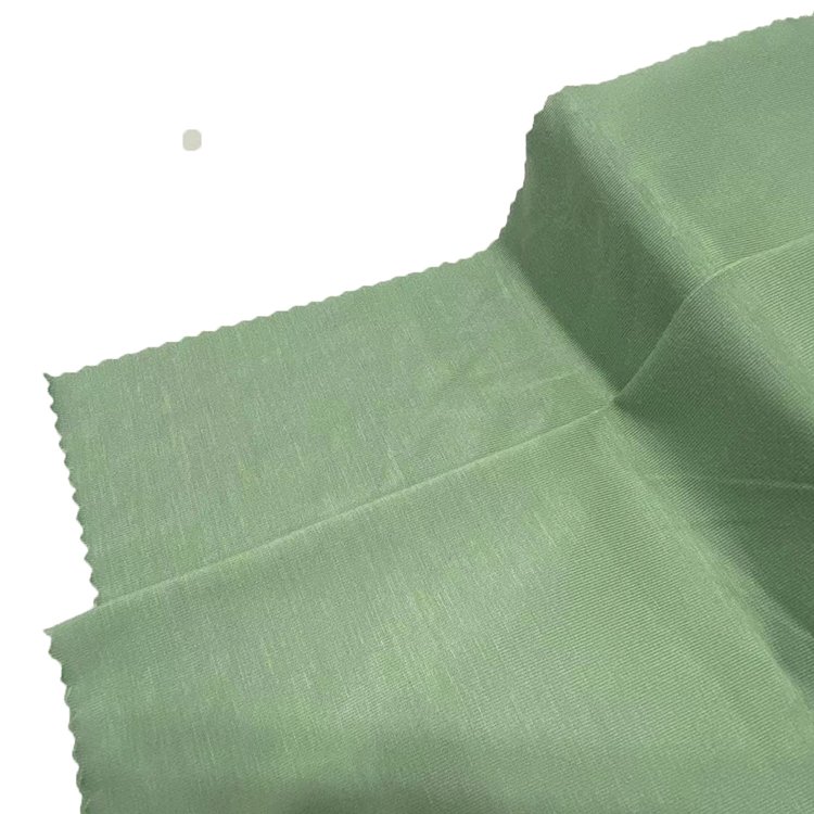 Solid Eco Friendly 4 way stretch Organic Knitting Bamboo Spandex Fabric For Clothing