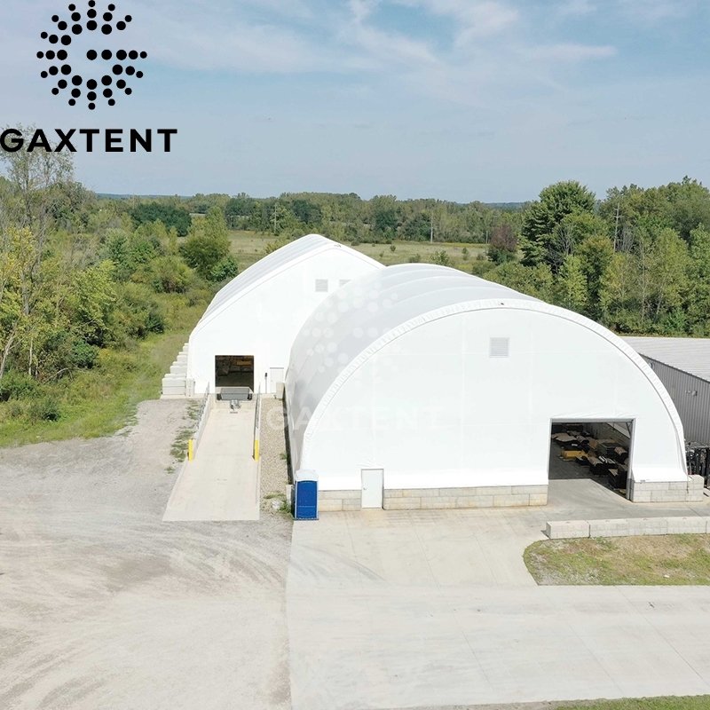 30X50M High Wind Resistance Tent With Reinforced Frame And Pvc Cover Providing Heavy-Duty Storage For Industrial Applications.
