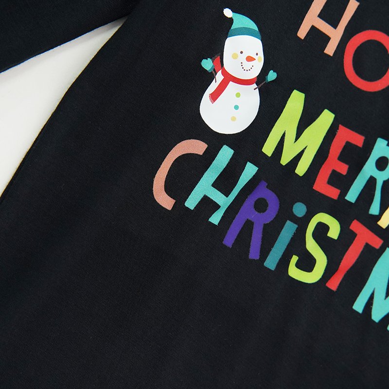 Christmas Custom Printing Wholesale Kid Clothes Sleepwear Organic Bamboo Cotton Long Sleeve Kids Pajamas Children Clothes Set