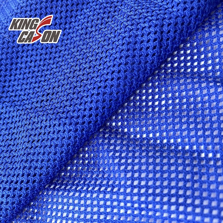 KINGCASON Wholesale 100% Polyester Customized 50D Hex hard mesh tulle net fabric For Shoes coat sportswear lining