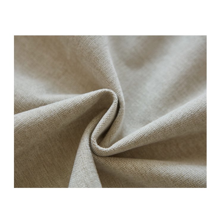 Good Value Bedroom Chinese Curtain Full Blackout Cream Wind And Snow Chenille With Linen Fabric Sunshade Blocker