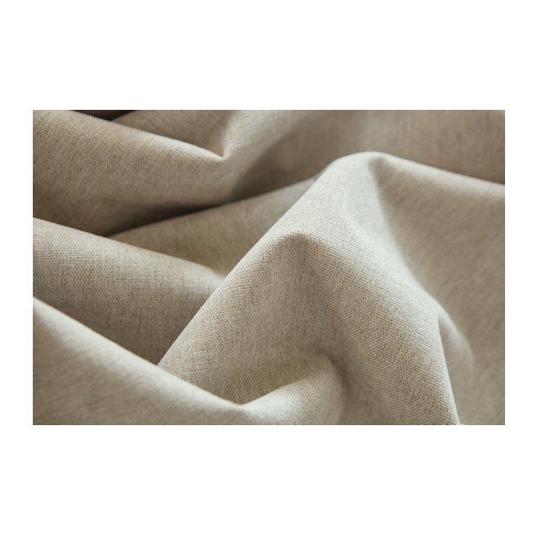 Good Value Bedroom Chinese Curtain Full Blackout Cream Wind And Snow Chenille With Linen Fabric Sunshade Blocker