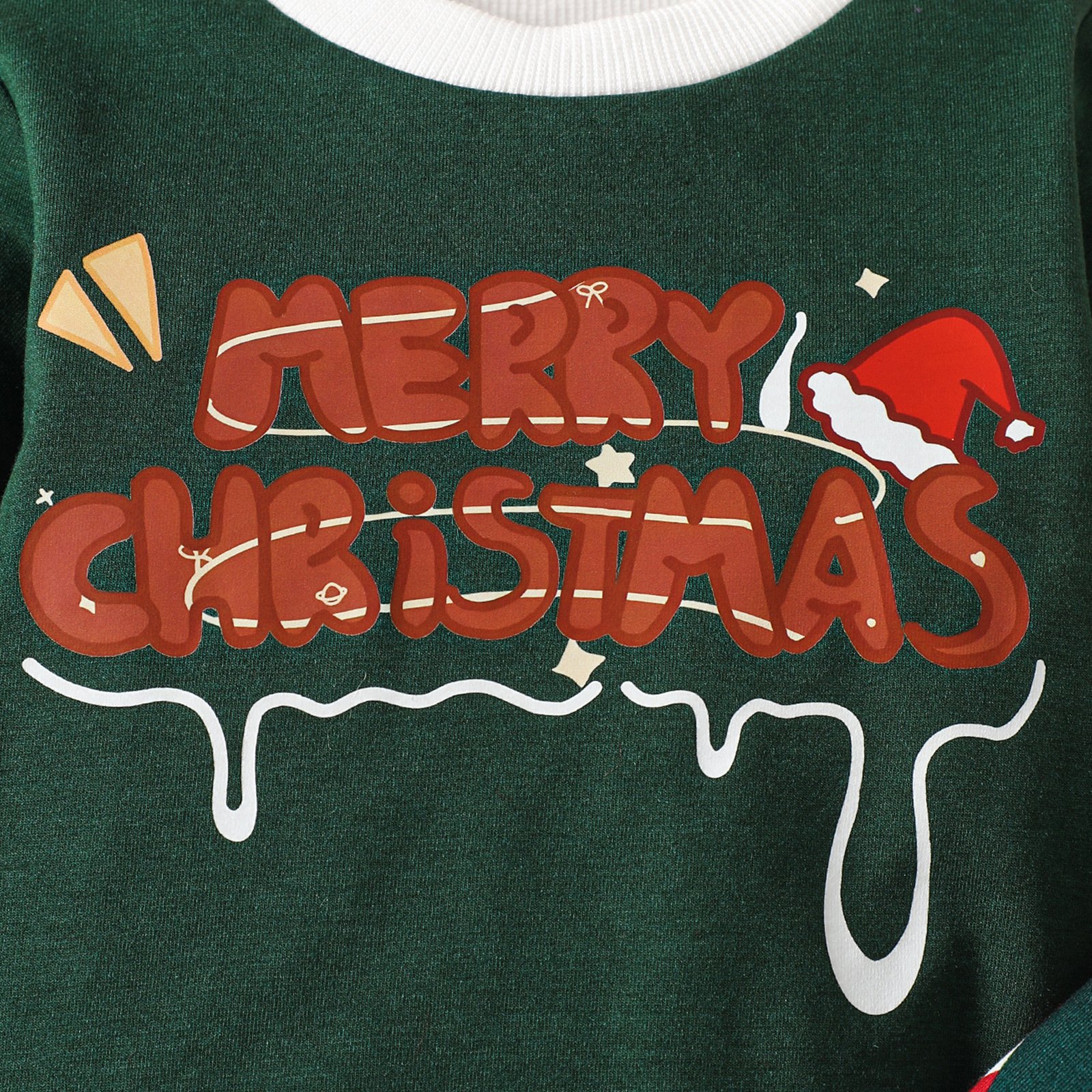 Christmas Baby Girls Set High Quality Bamboo Fabric Long Sleeve Top And Bell-bottoms Cute Children Clothing Set