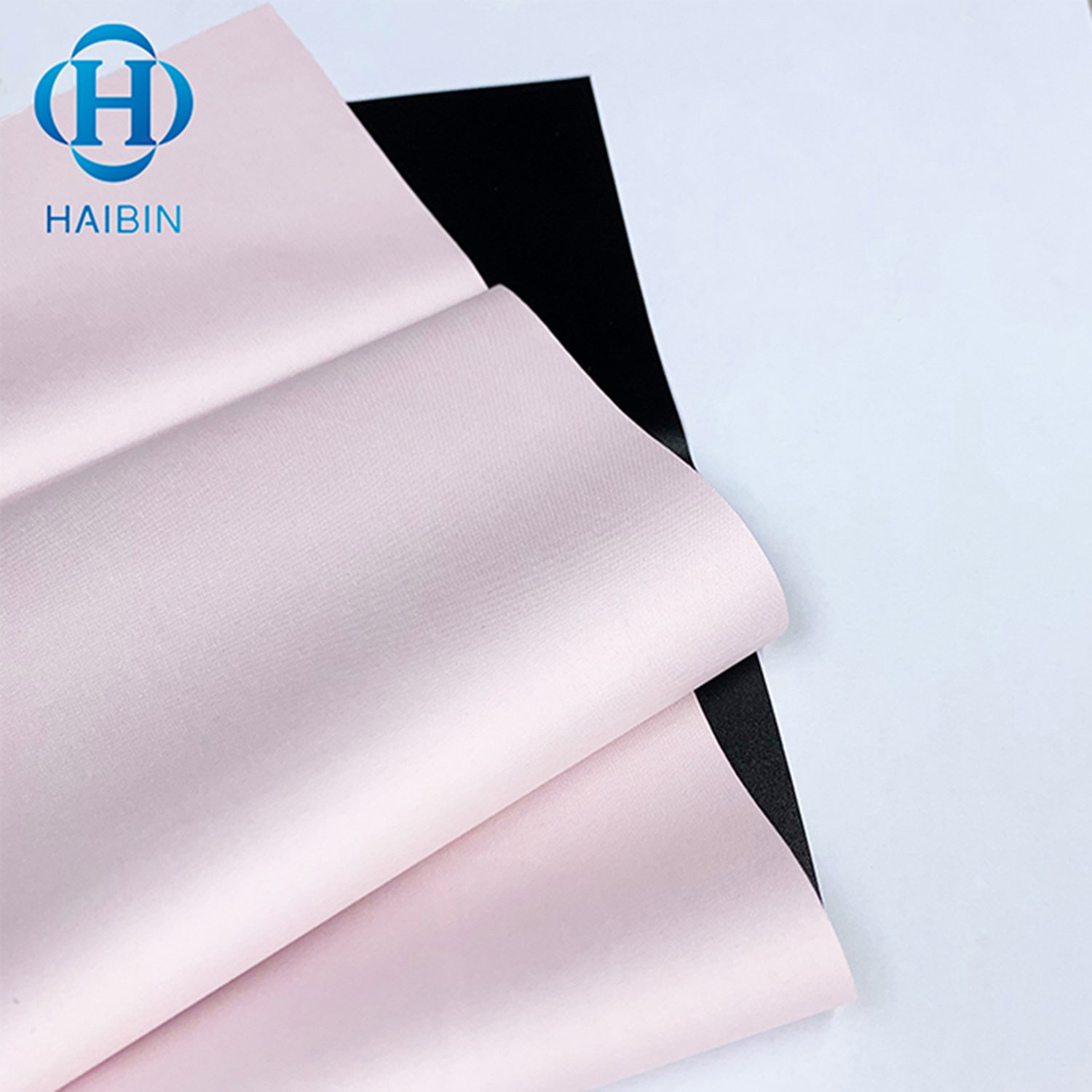 100% Polyester Waterproof Umbrella Pongee Fabric Black Pu Coating UV Resistance Fabric