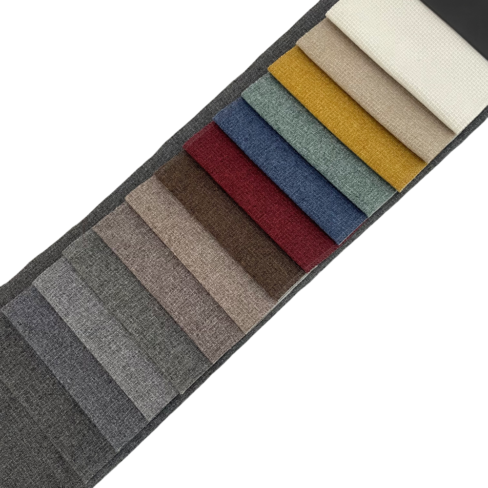 100% polyester imitation linen style velvet fabric for bed, sofa upholstery