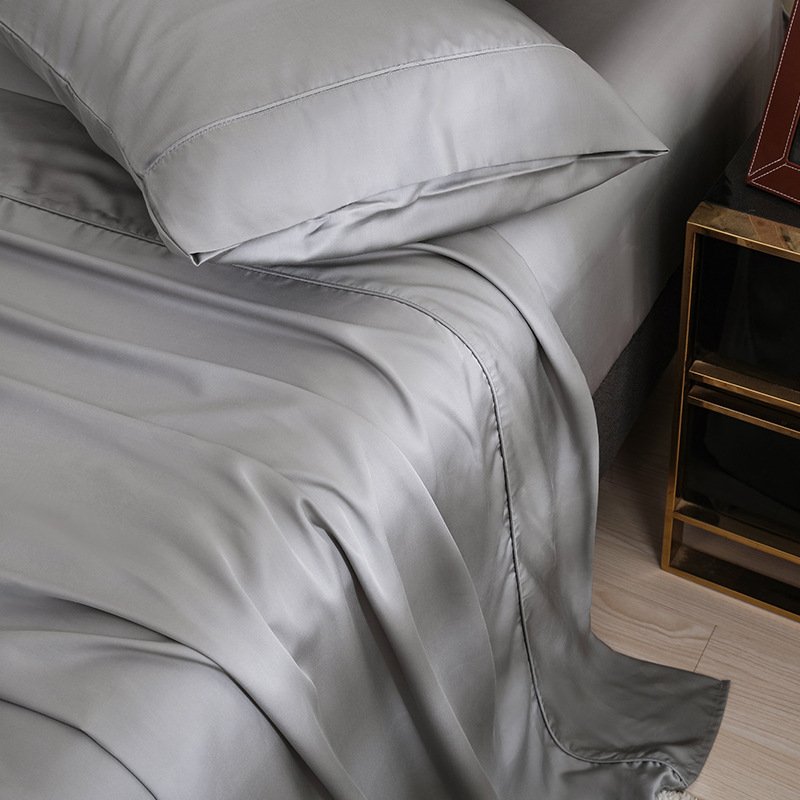 100% bamboo fabric 300T white satin fabric for bedding sets home textile