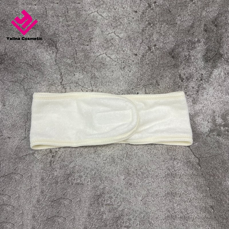 100% Organic Bamboo Headband SPA Make Up Wrap Headband Adjustable Towel Band for Face Washing Shower Facial Cover