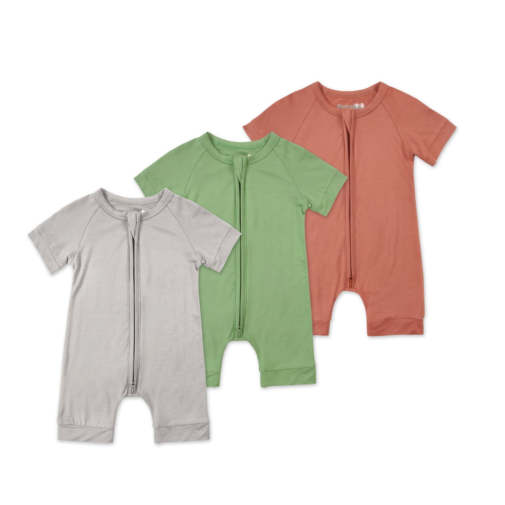 In Stock Bamboo Viscose Baby Short Sleeve Romper Wholesale Zipper Newborn Baby Clothes Infant Bodysuit