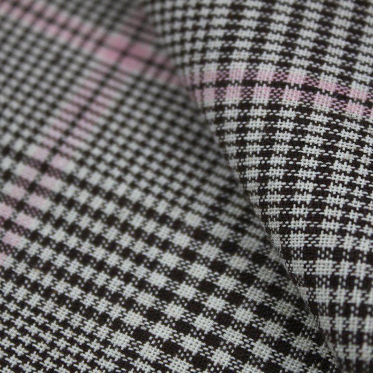 Many colors softened washed cotton linen fabric YARN DYED CHECK