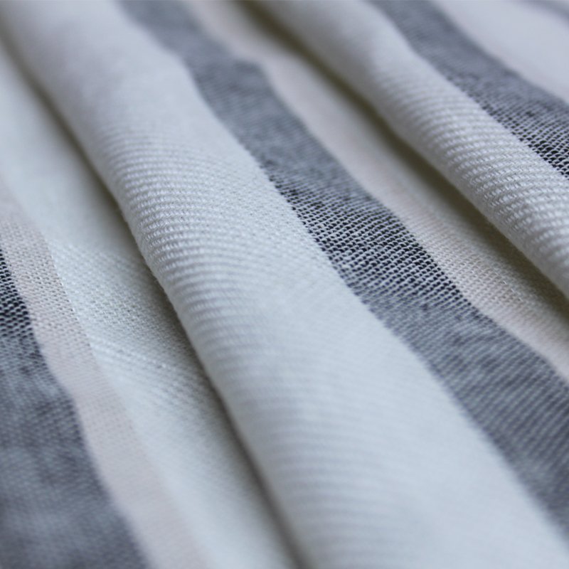Fabric for Shirt Pant Skirt YARN Popular in France Linen Cotton Stripe DYED TWILL STRIPE Poplin Fabric Woven 100linen Shirt Men