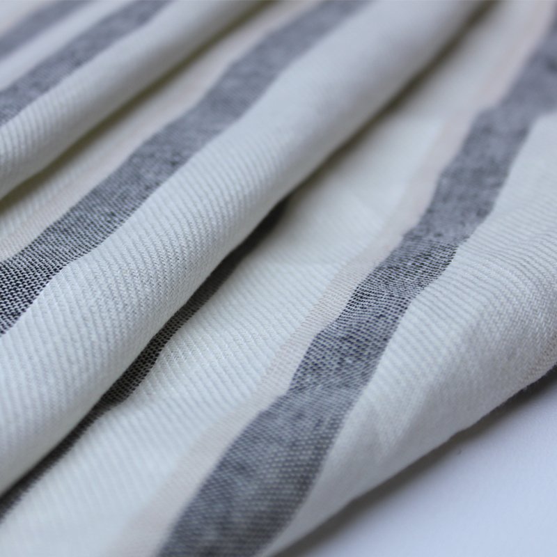Fabric for Shirt Pant Skirt YARN Popular in France Linen Cotton Stripe DYED TWILL STRIPE Poplin Fabric Woven 100linen Shirt Men