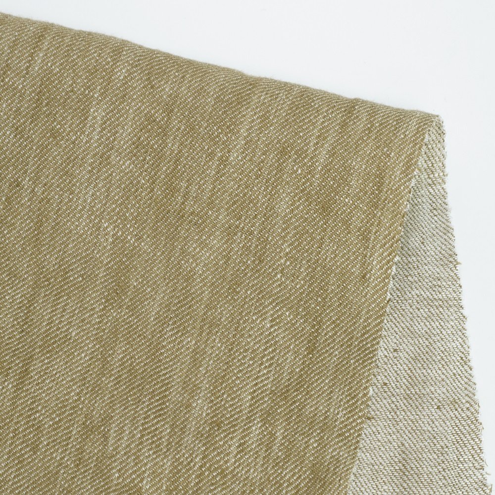 1618# Sample card 100% linen fabric 195g denim linen twill breathable heavy woven linen fabric