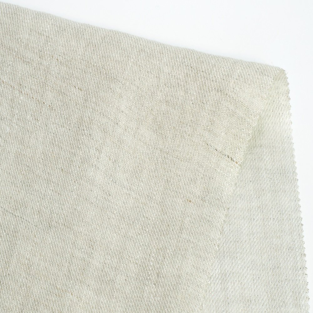 1618# Sample card 100% linen fabric 195g denim linen twill breathable heavy woven linen fabric