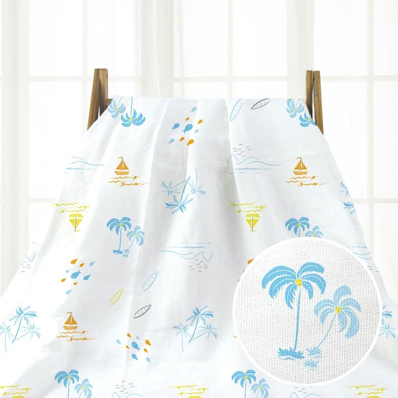 Custom printed newborn baby cotton bamboo swaddle receiving blankets set baby muslin swaddle wrap