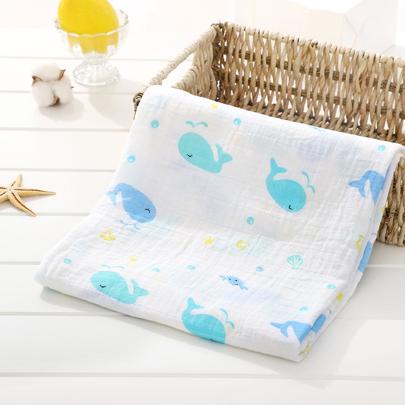 Custom printed newborn baby cotton bamboo swaddle receiving blankets set baby muslin swaddle wrap