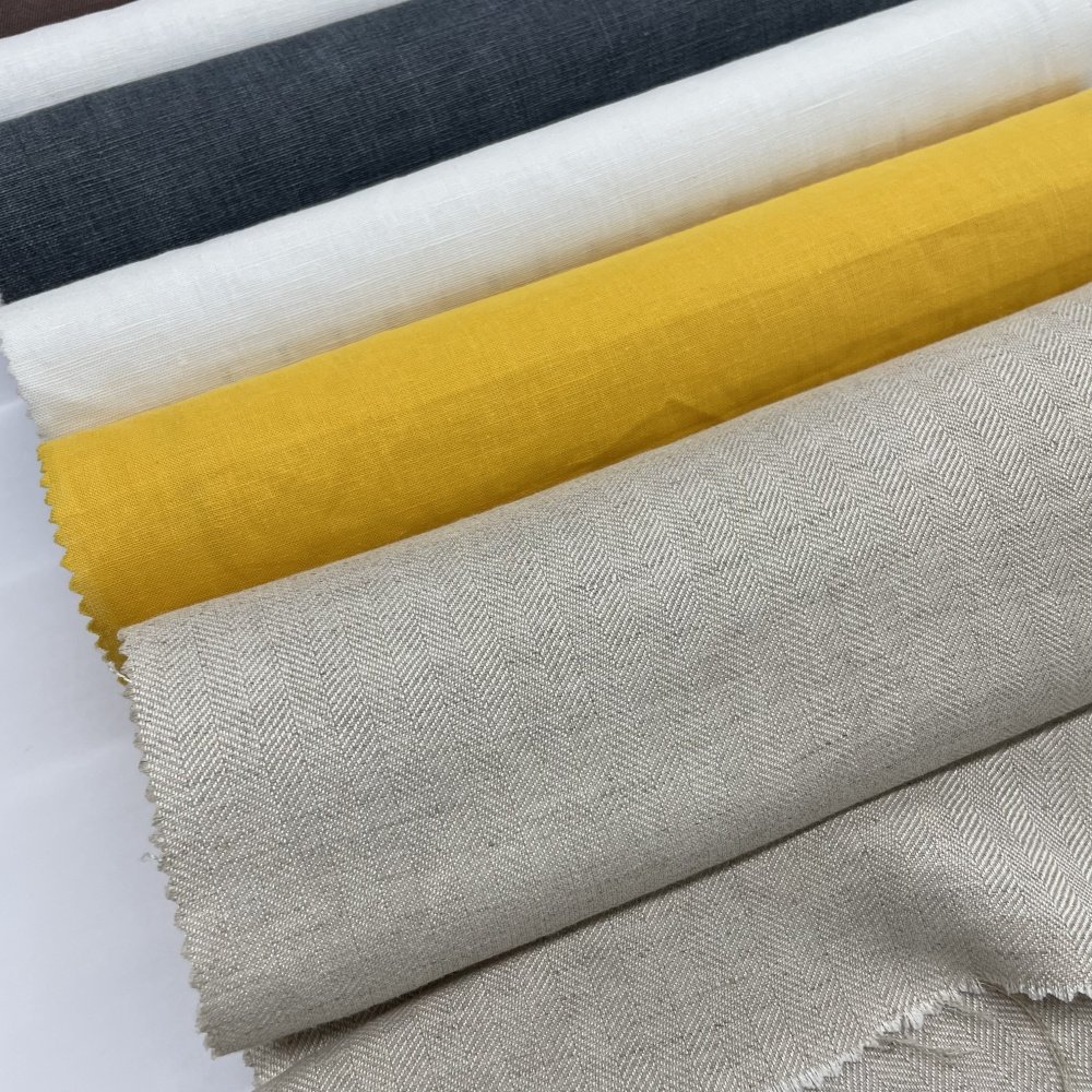 2024 factory hot sale customizable Environmental protection linen fabric roll for clothing