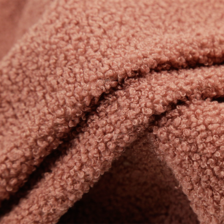In Stock 100%Polyester Looped Knitted Teddy Velvet Fabric For Toys Clothing