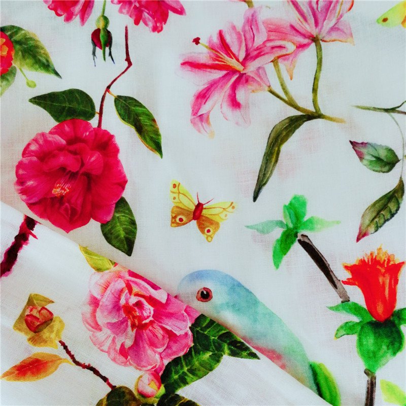 120GSM 100% Pure Linen fabric, custom print fabric linen for garment and pillow