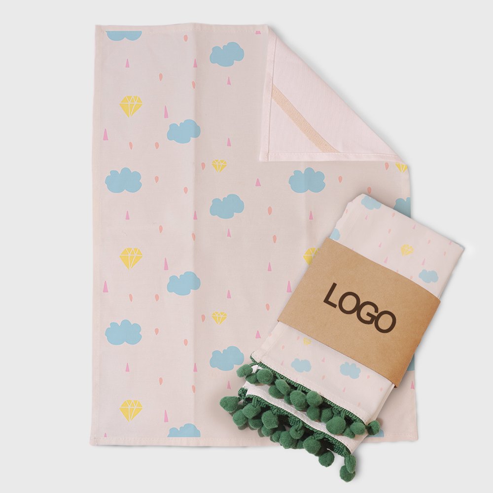 Vigreat High Quality Custom logo Linen Tea Towel Multi-size Cloth Napkins for Kitchen