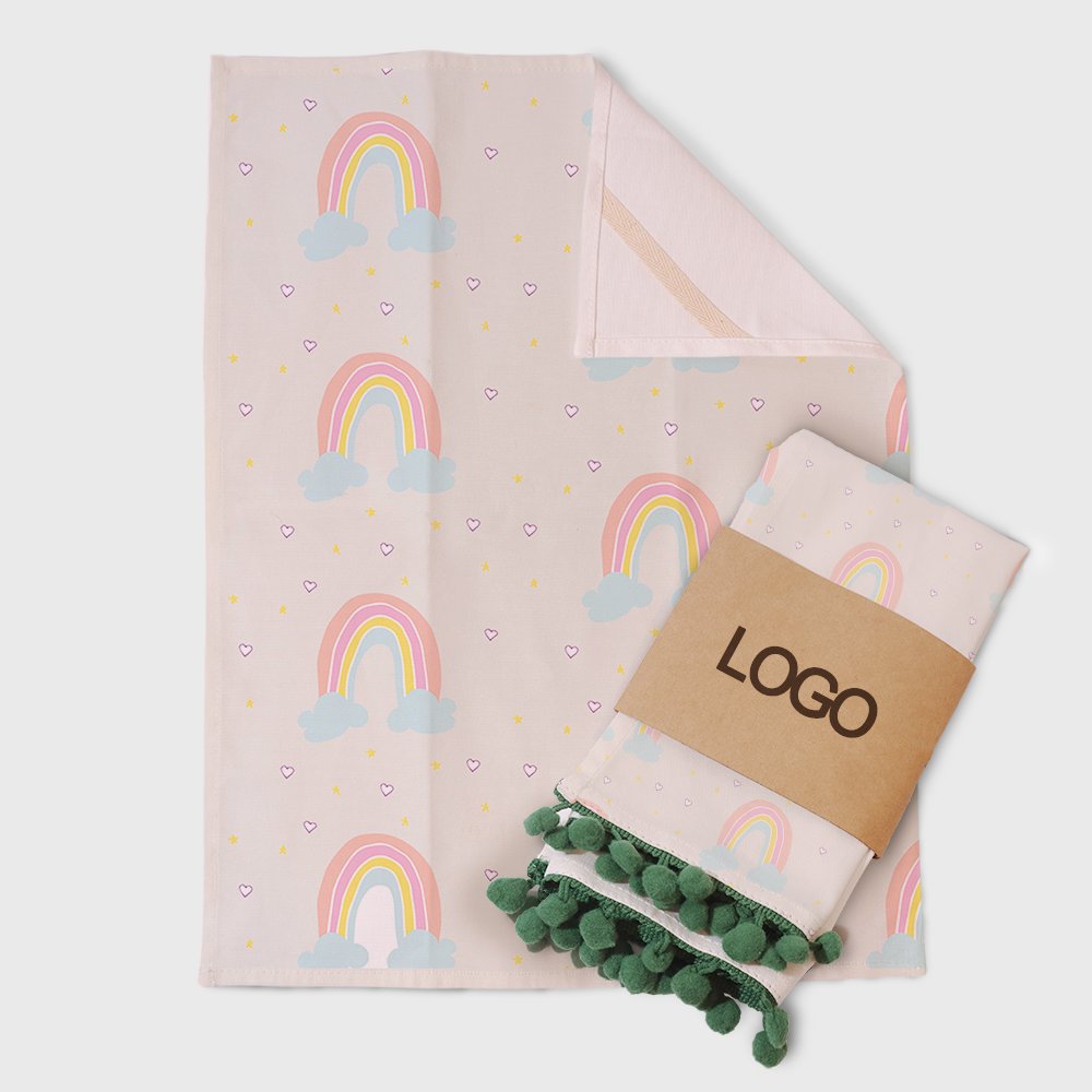 Vigreat High Quality Custom logo Linen Tea Towel Multi-size Cloth Napkins for Kitchen