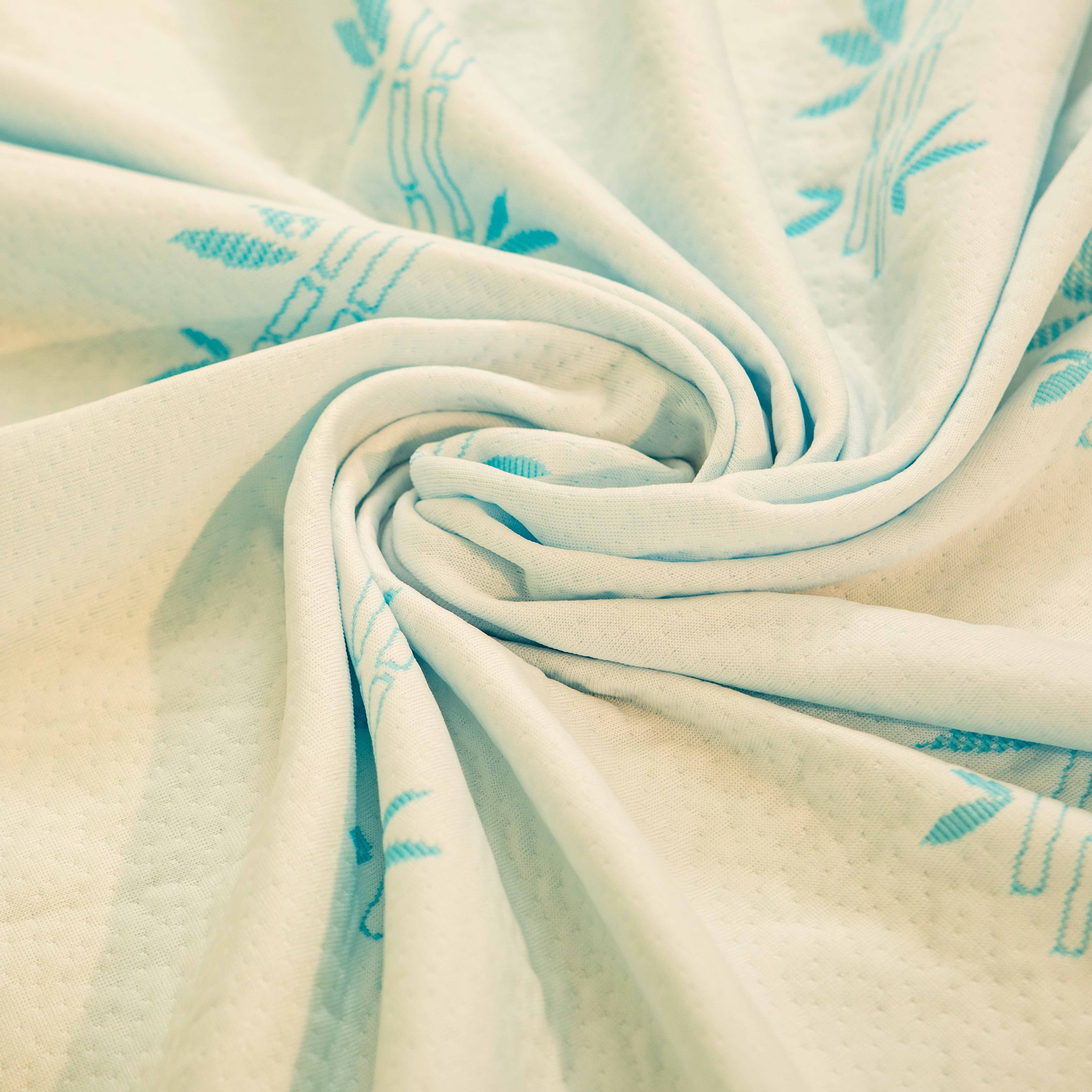 Breathable Lightweight Bamboo Fiber Double Jacquard Knitted Mattress Fabric for Home Textiles