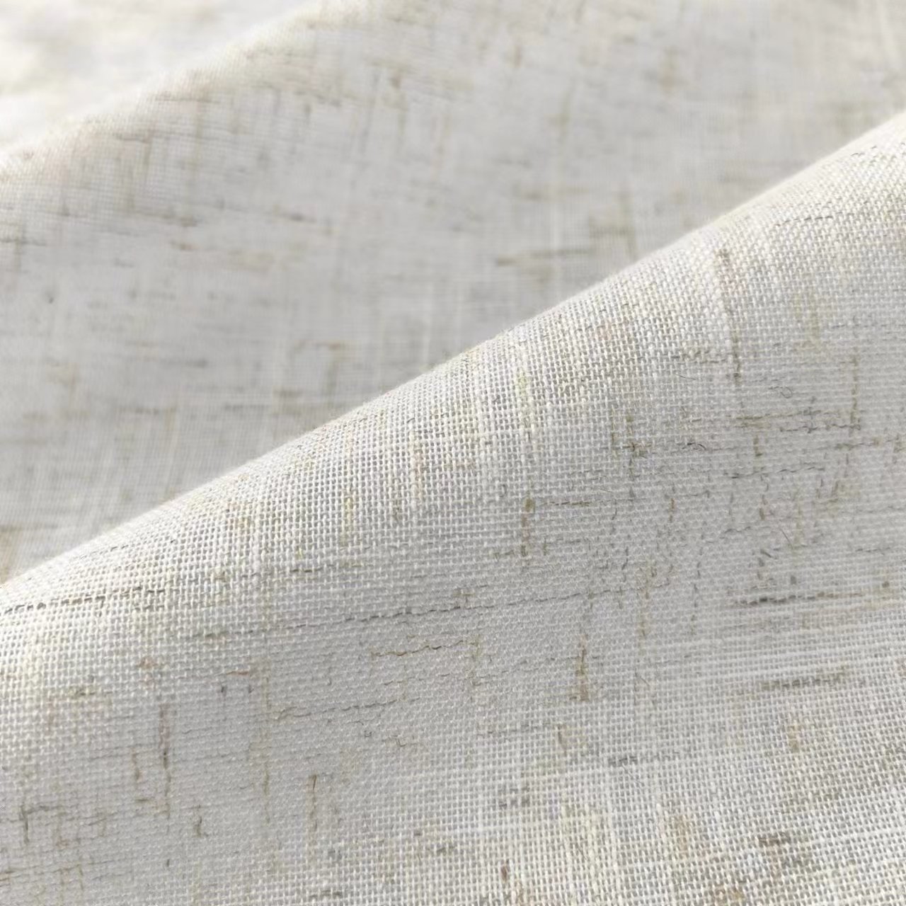 Hot sale linen curtain fabric high blackout linen material curtains wholesale