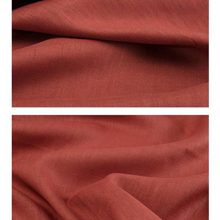 Plain color stock lot french stone washed vintage wholesale tela lino woven summer dress clothing 100 pure natural linen fabric