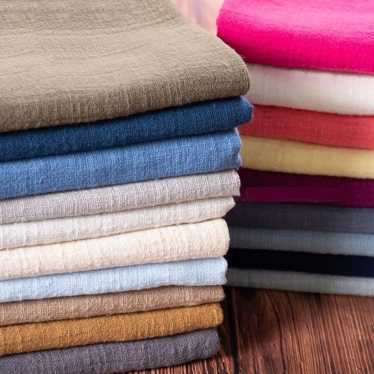 Plain color stock lot french stone washed vintage wholesale tela lino woven summer dress clothing 100 pure natural linen fabric