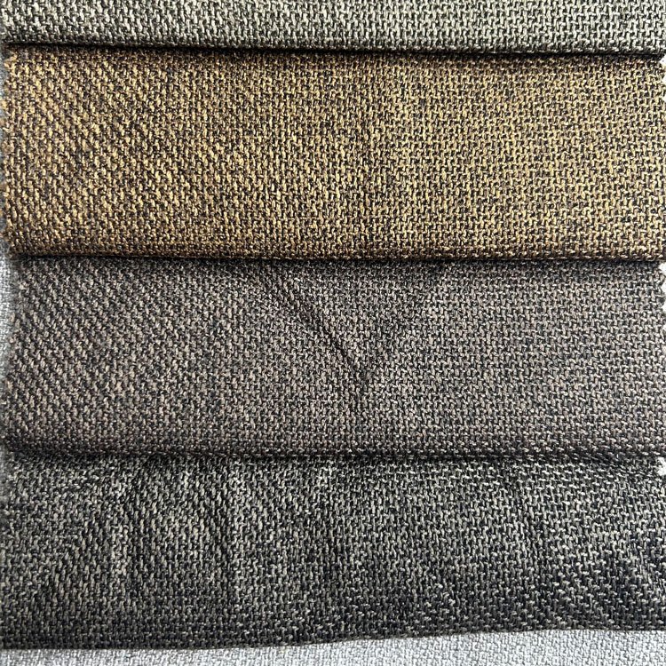 Custom Sofa Linen Upholstery 100% Polyester Linen Like Fabric Linen Slub Fabric