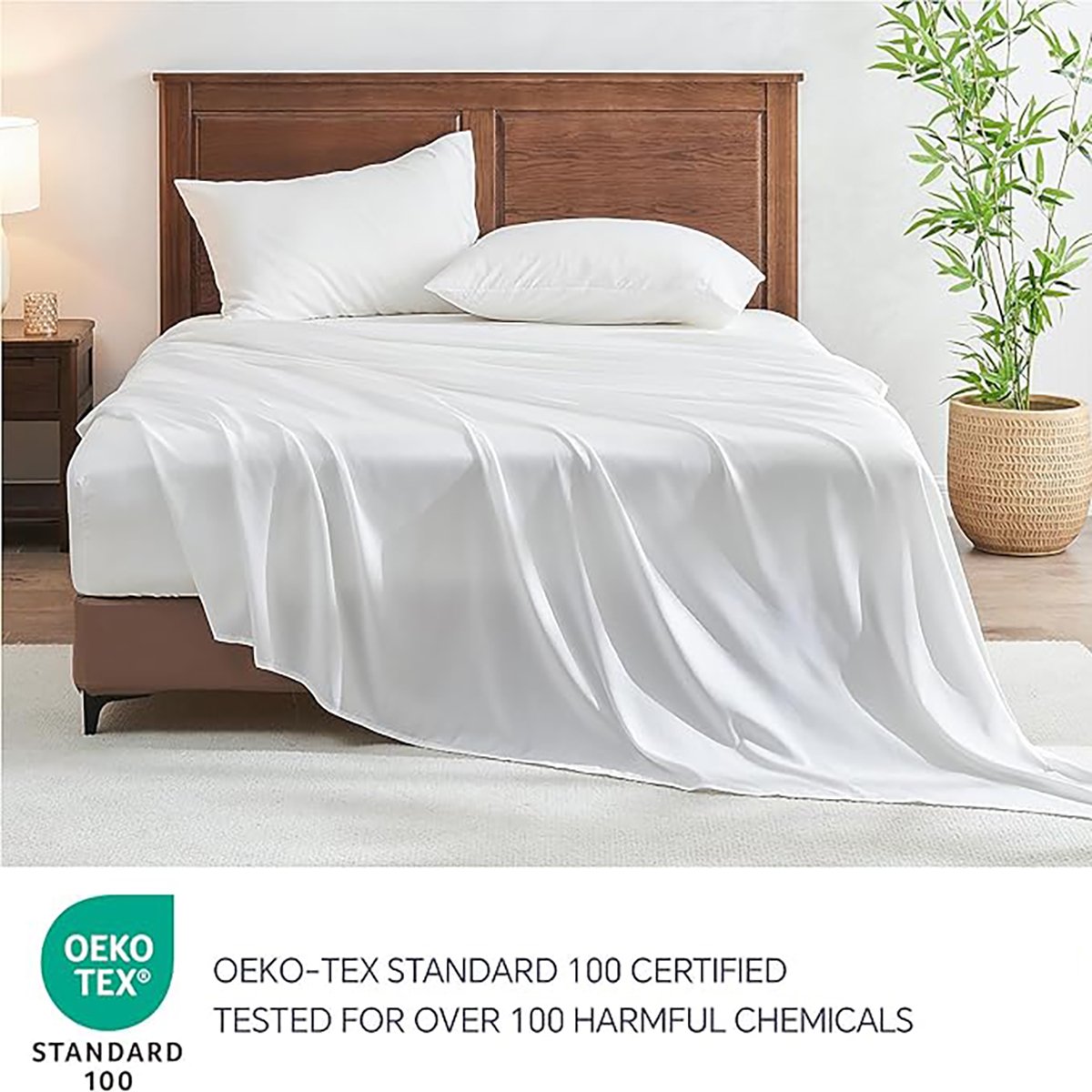 Pure Bamboo Bed Sheets 100% Organic Bamboo Sheet Set Bamboo Bedsheets Bedding Set