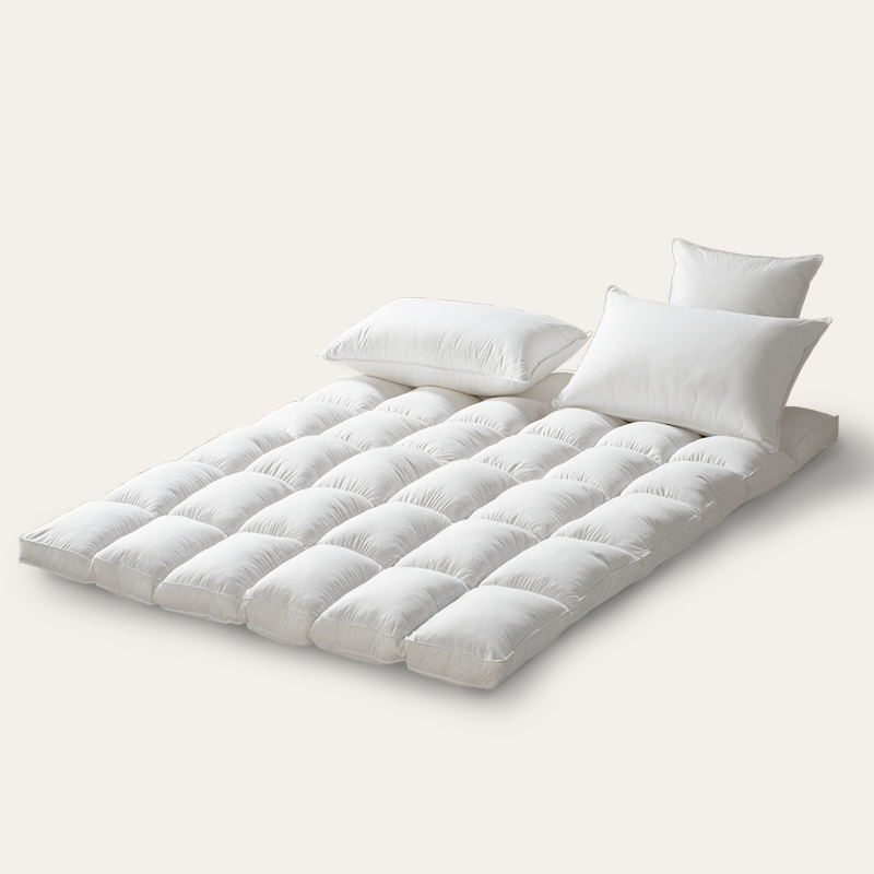 Custom Size Anti Bacterial Microfiber Bedroom Hotel Use Bamboo Mattress Topper