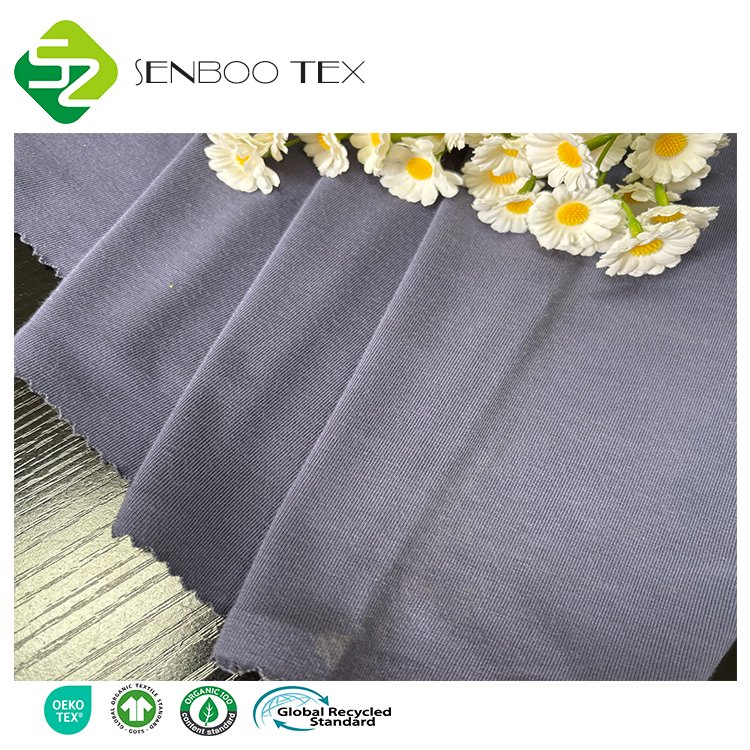 Jersey Fabric for T-Shirt Eco-Friendly UPF50+ 95% Bamboo Viscose 5% Spandex for Sportswear Sleepwear Bedding Swimwear Boys Girls