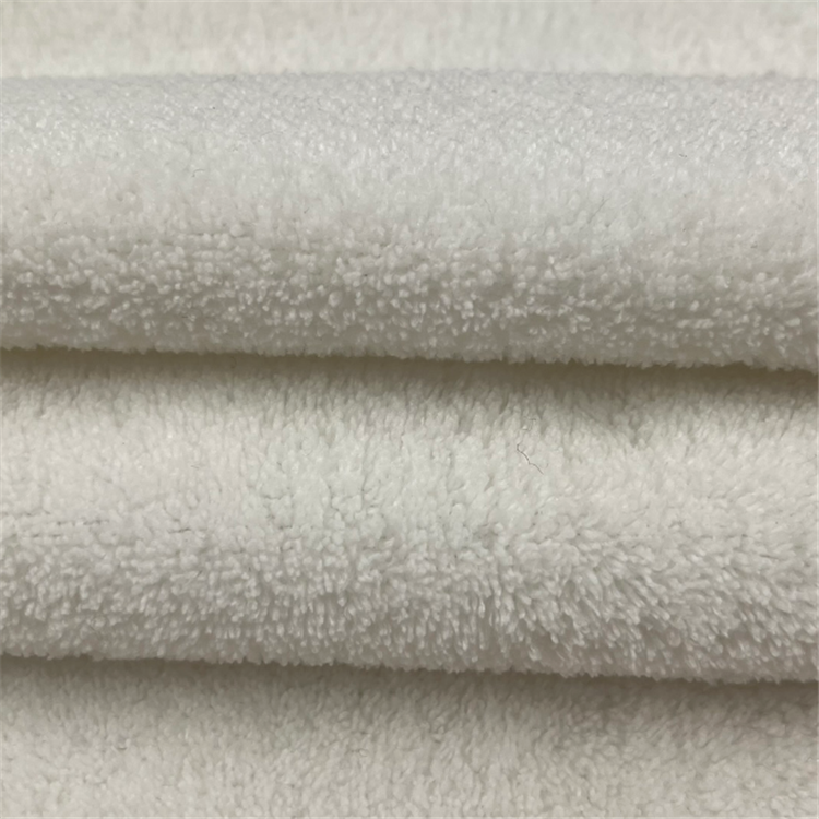 200gsm white polyester double side flannel coral fleece fabric