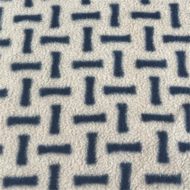 170gsm double sided brushed polar fleece printed polyester fabric