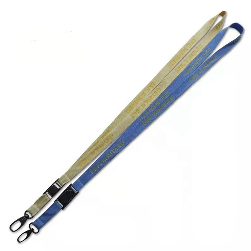 Eco Friendly Recycling Safety Lanyard Wrist Lanyard RPET Bamboo Fiber Lanyard